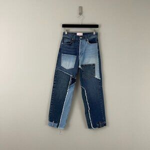 Revice Denim Matchmaker Patchwork Love At First Sight Jeans Size 25